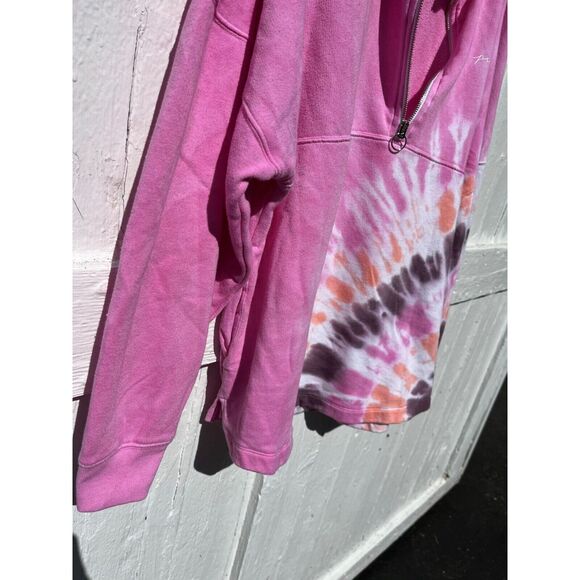 Victoria's Secret Pink Women's L Tie Dye Sweatshirt Hoodie y2k Hippie Boho - Picture 11 of 12